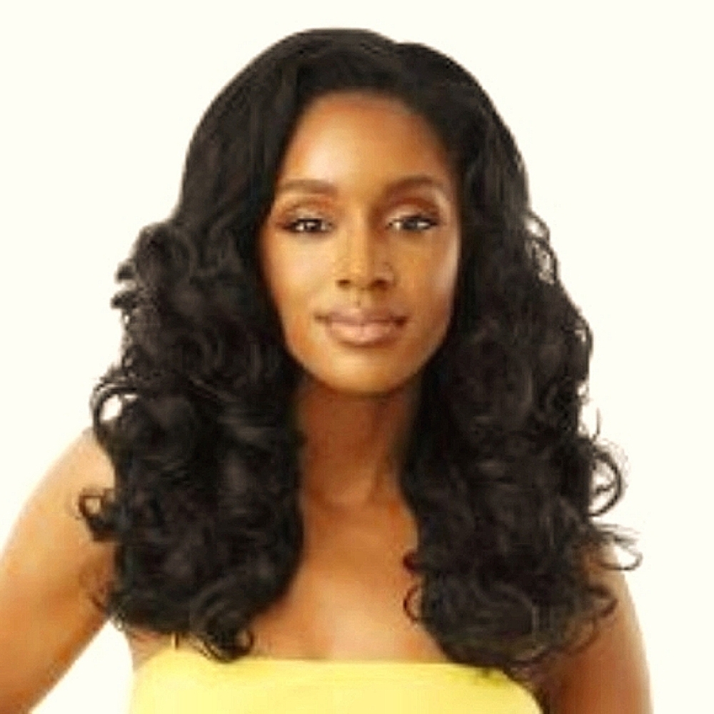 Outre Converti-Cap Half-Wig: Gimme Glamour (Color Available: DR Red Velvet)